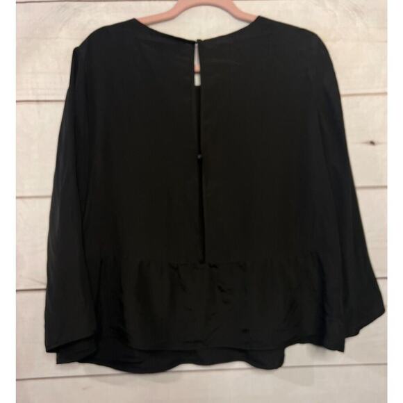 Size Large A/X Armani Exchange Top Long Sleeves Black - Picture 4 of 4